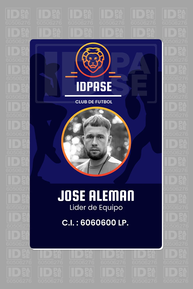 Credenciales PVC para Clubes de Fútbol (Jugadores, Socios y Staff)
